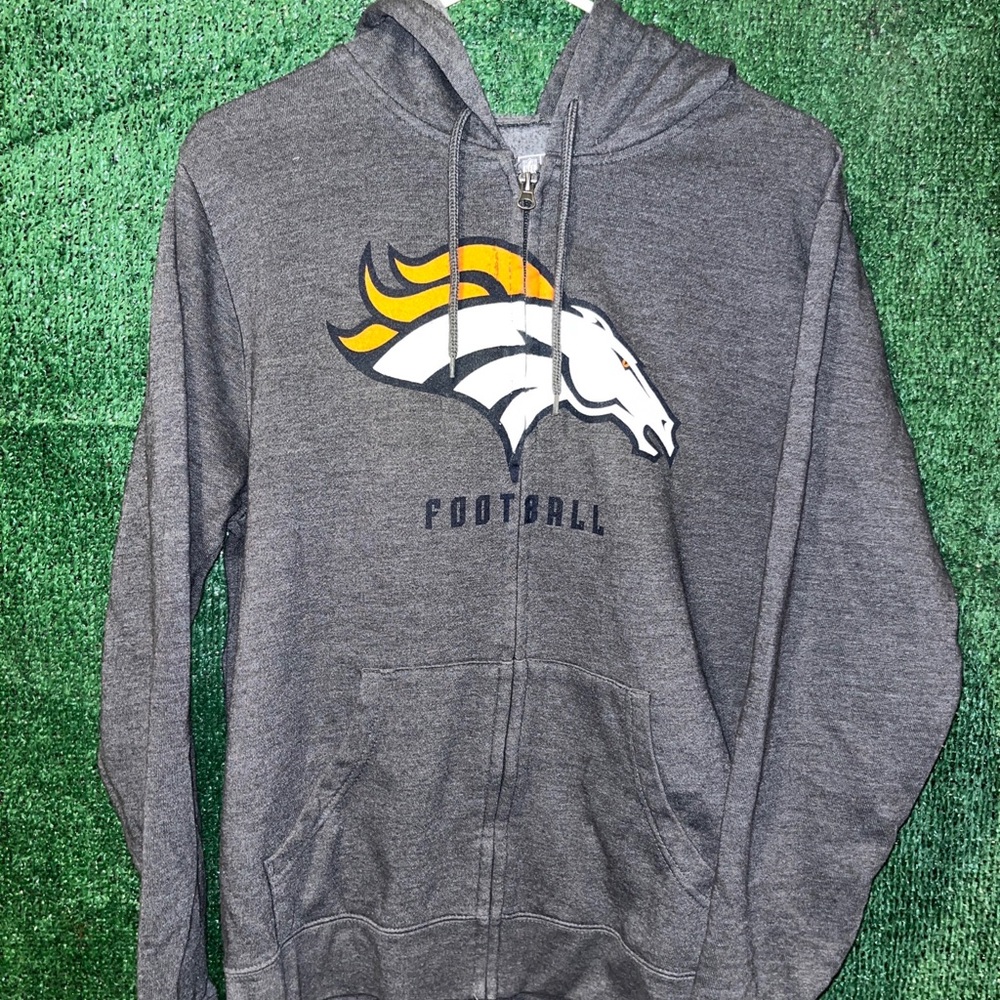 Denver Broncos Proline Fanatics Zip Up Hoodie M NFL Colorado Super Bowl